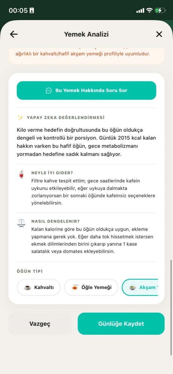 Yedimmi tarif önerileri yapay zeka