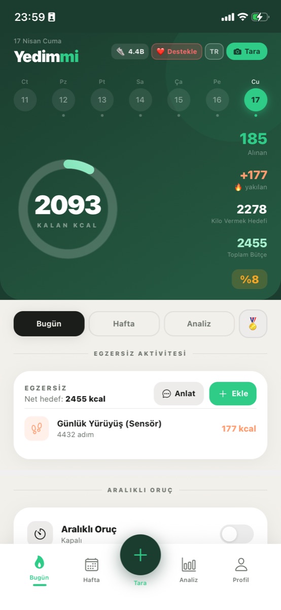 Besin Analizi ve Öneriler